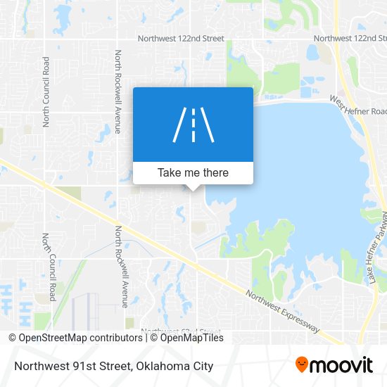 Northwest 91st Street map