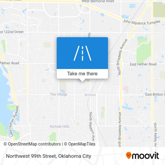 Northwest 99th Street map