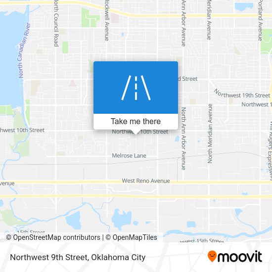 Northwest 9th Street map