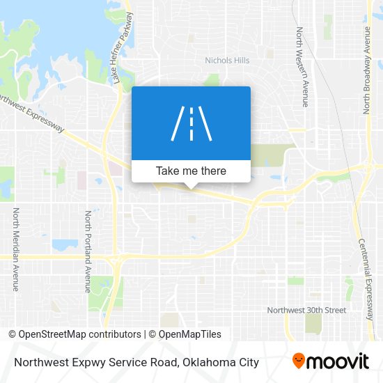 Northwest Expwy Service Road map