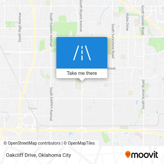 Mapa de Oakcliff Drive