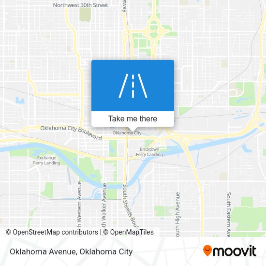 Mapa de Oklahoma Avenue
