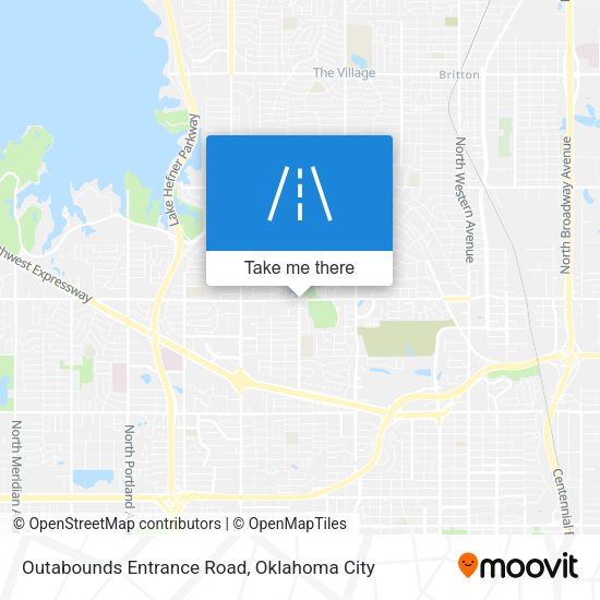 Outabounds Entrance Road map
