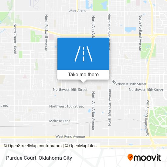 Mapa de Purdue Court
