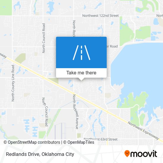 Redlands Drive map