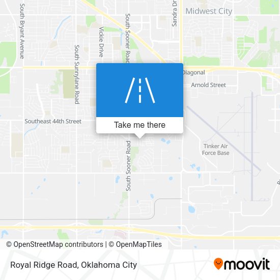 Royal Ridge Road map