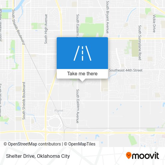 Shelter Drive map