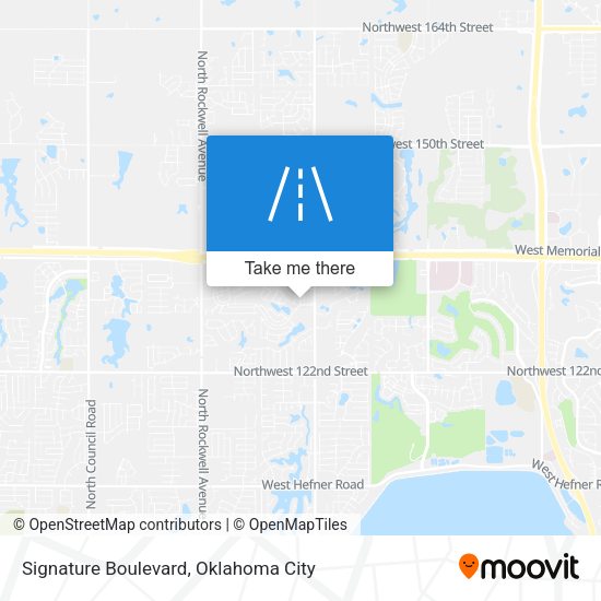 Mapa de Signature Boulevard