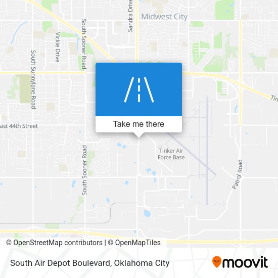 Mapa de South Air Depot Boulevard