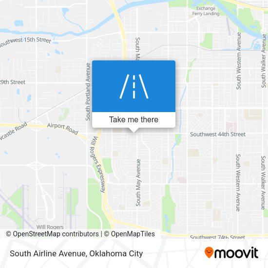 South Airline Avenue map
