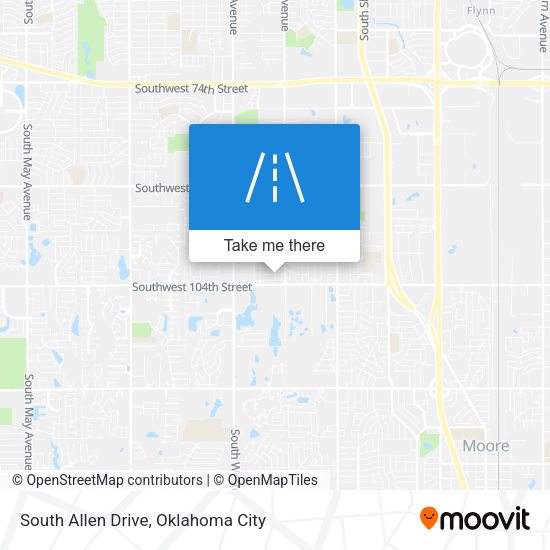 South Allen Drive map