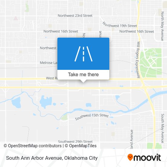 South Ann Arbor Avenue map