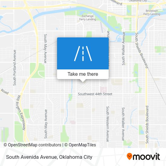 South Avenida Avenue map