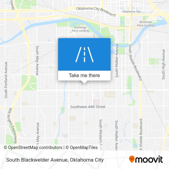 Mapa de South Blackwelder Avenue