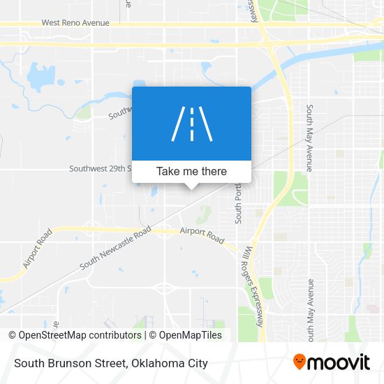 South Brunson Street map