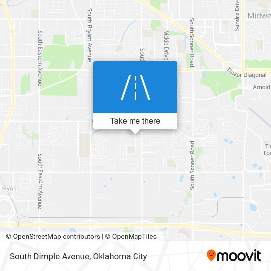 South Dimple Avenue map