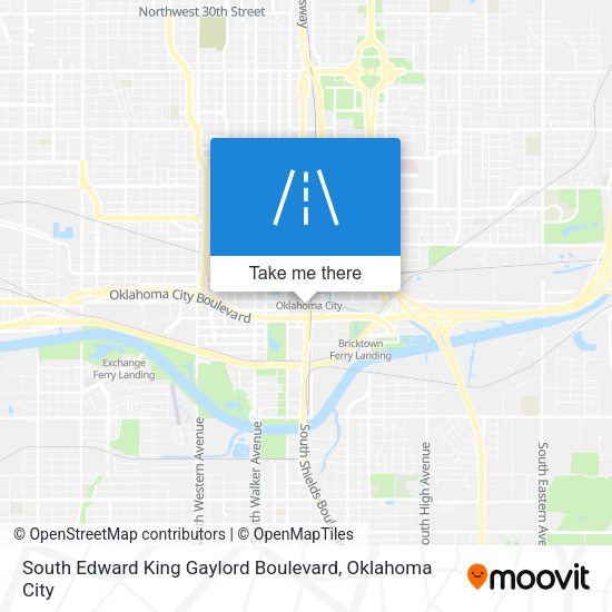 Mapa de South Edward King Gaylord Boulevard