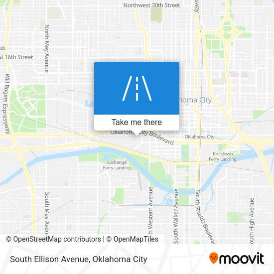 South Ellison Avenue map