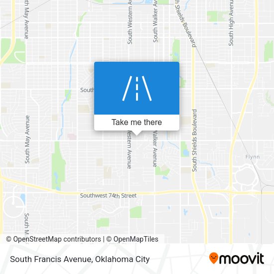 Mapa de South Francis Avenue