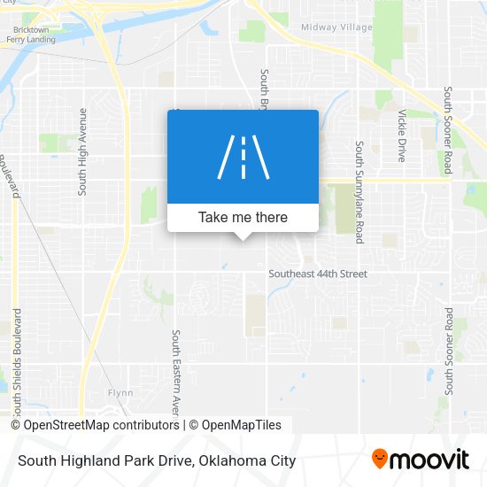 South Highland Park Drive map