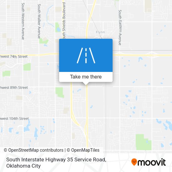 South Interstate Highway 35 Service Road map