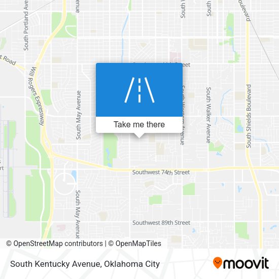 South Kentucky Avenue map