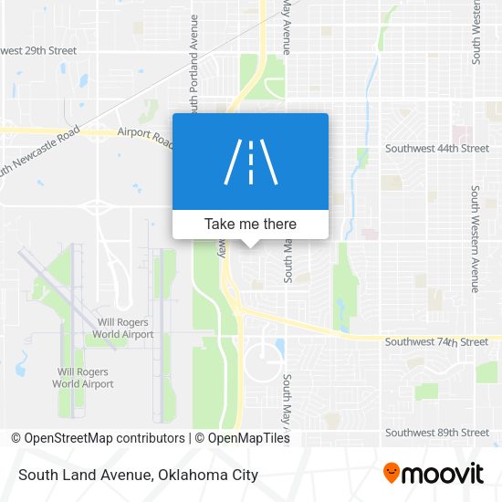 South Land Avenue map