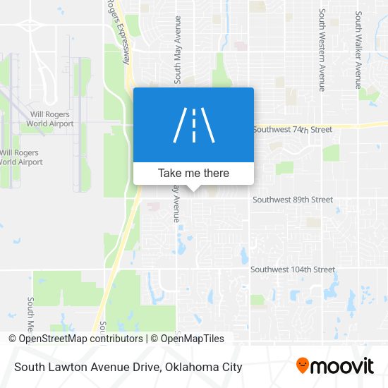 Mapa de South Lawton Avenue Drive