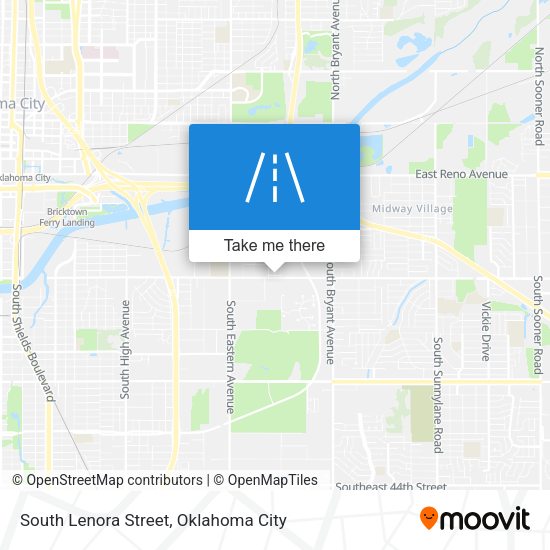 South Lenora Street map