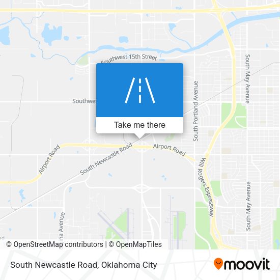 South Newcastle Road map