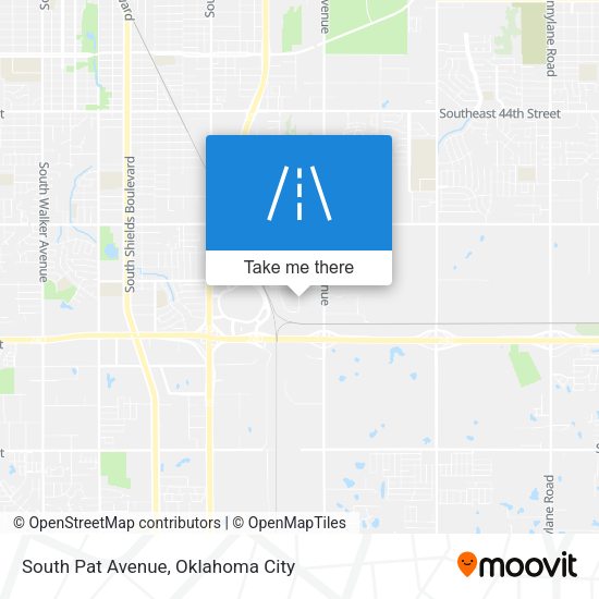 South Pat Avenue map