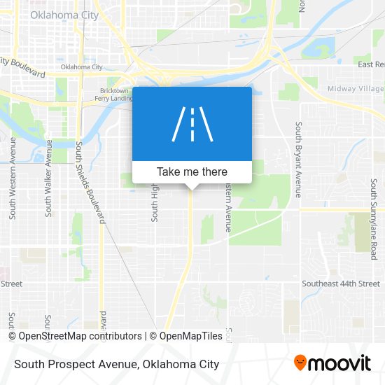 South Prospect Avenue map