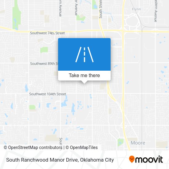 Mapa de South Ranchwood Manor Drive