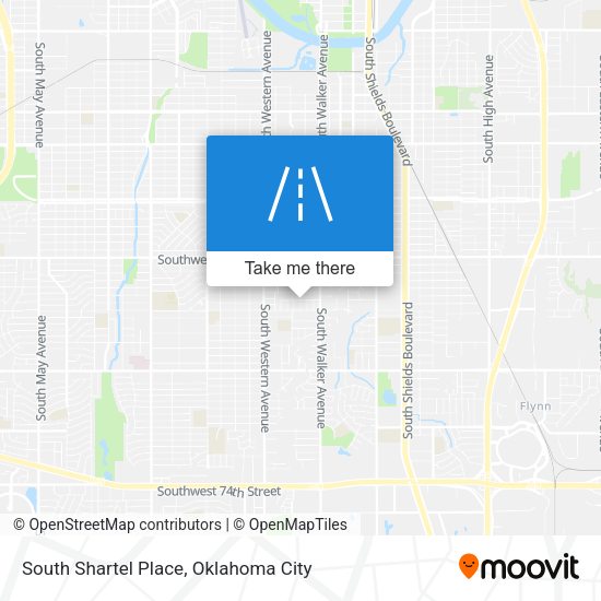 South Shartel Place map