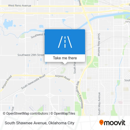 South Shawnee Avenue map
