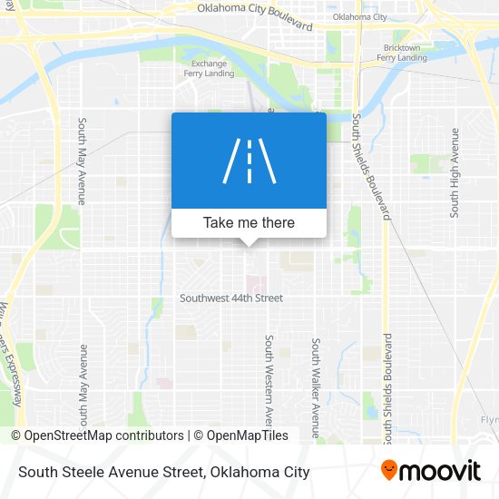 Mapa de South Steele Avenue Street