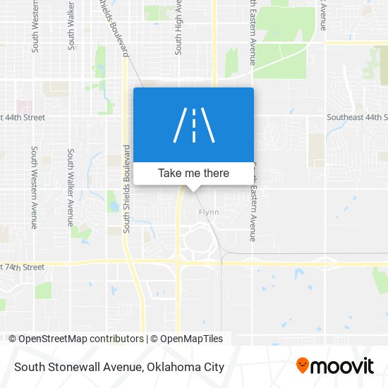 South Stonewall Avenue map