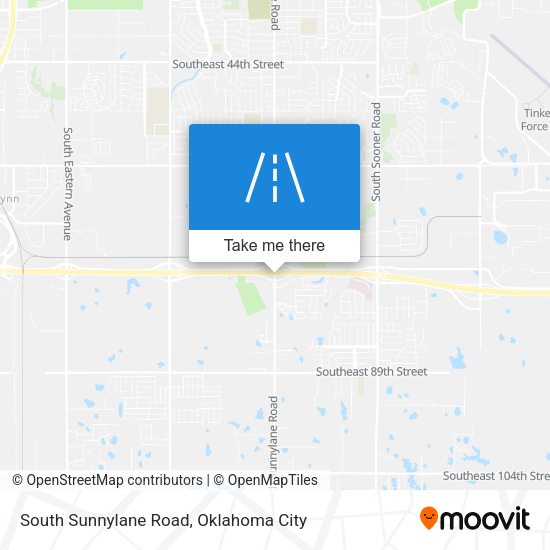 South Sunnylane Road map