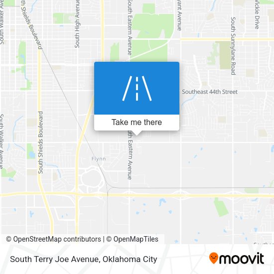 South Terry Joe Avenue map
