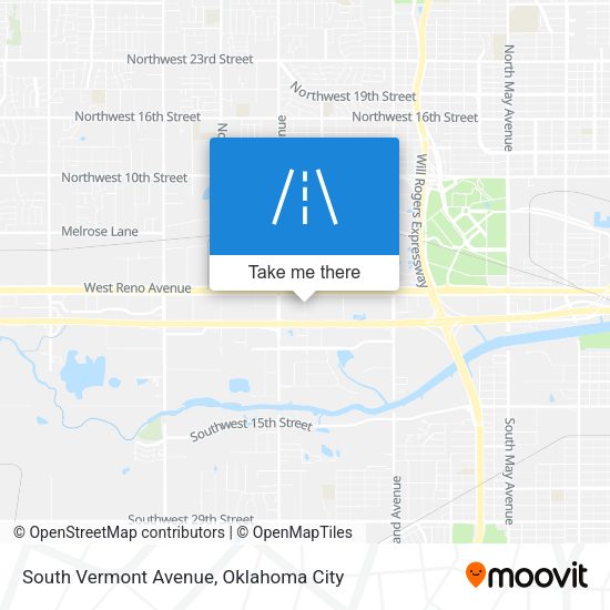 South Vermont Avenue map