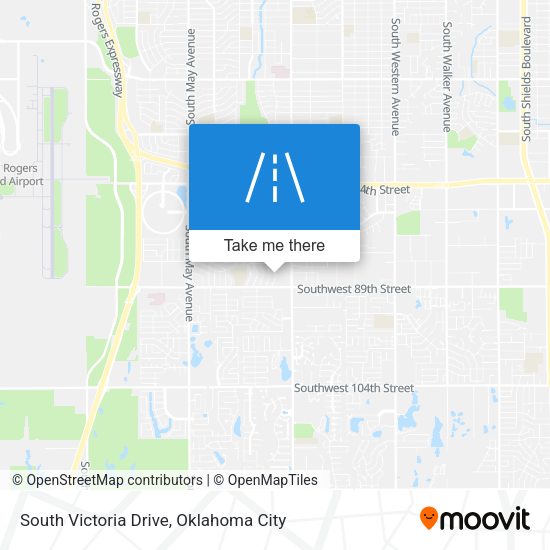 South Victoria Drive map