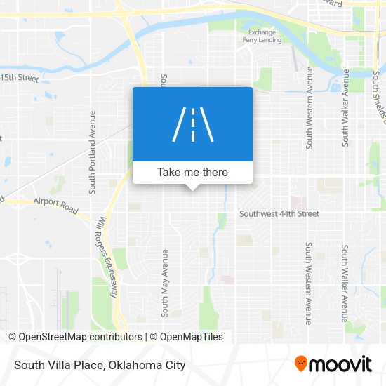 South Villa Place map