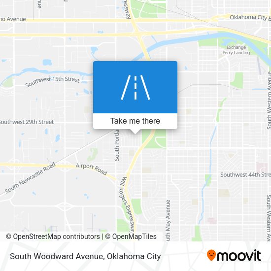 Mapa de South Woodward Avenue