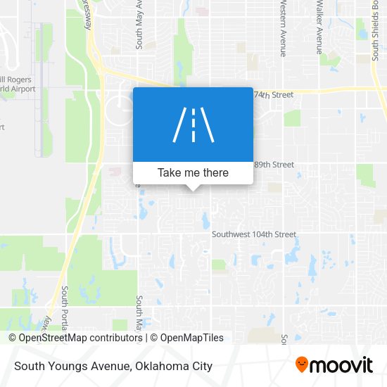 South Youngs Avenue map