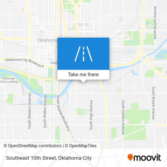 Southeast 10th Street map