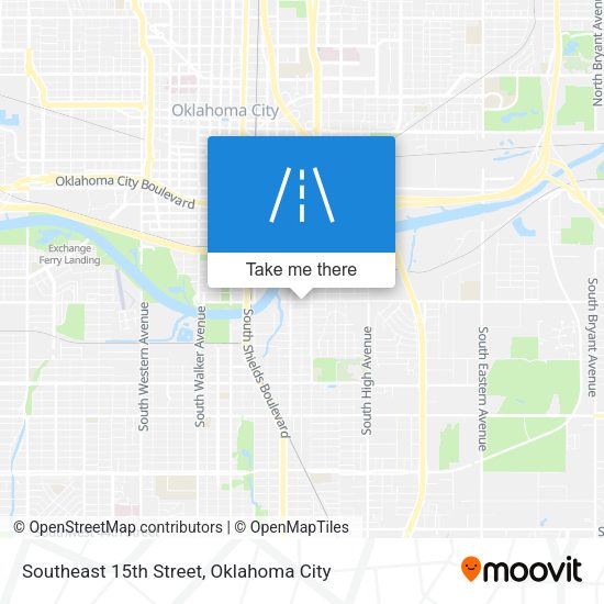 Southeast 15th Street map