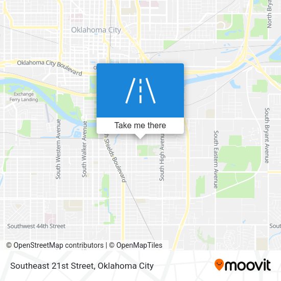 Southeast 21st Street map