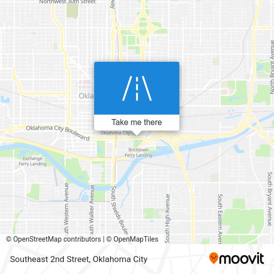 Southeast 2nd Street map