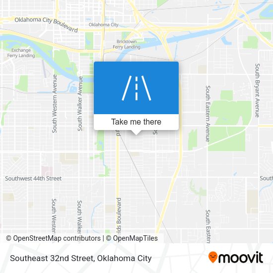 Southeast 32nd Street map