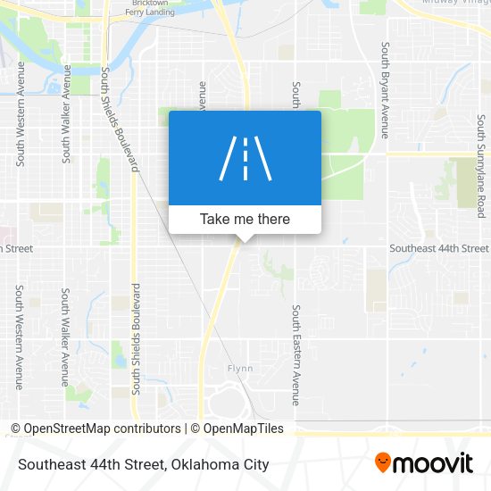 Southeast 44th Street map